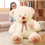 5 Feet Fat and Huge White I Love You Teddy Bear
